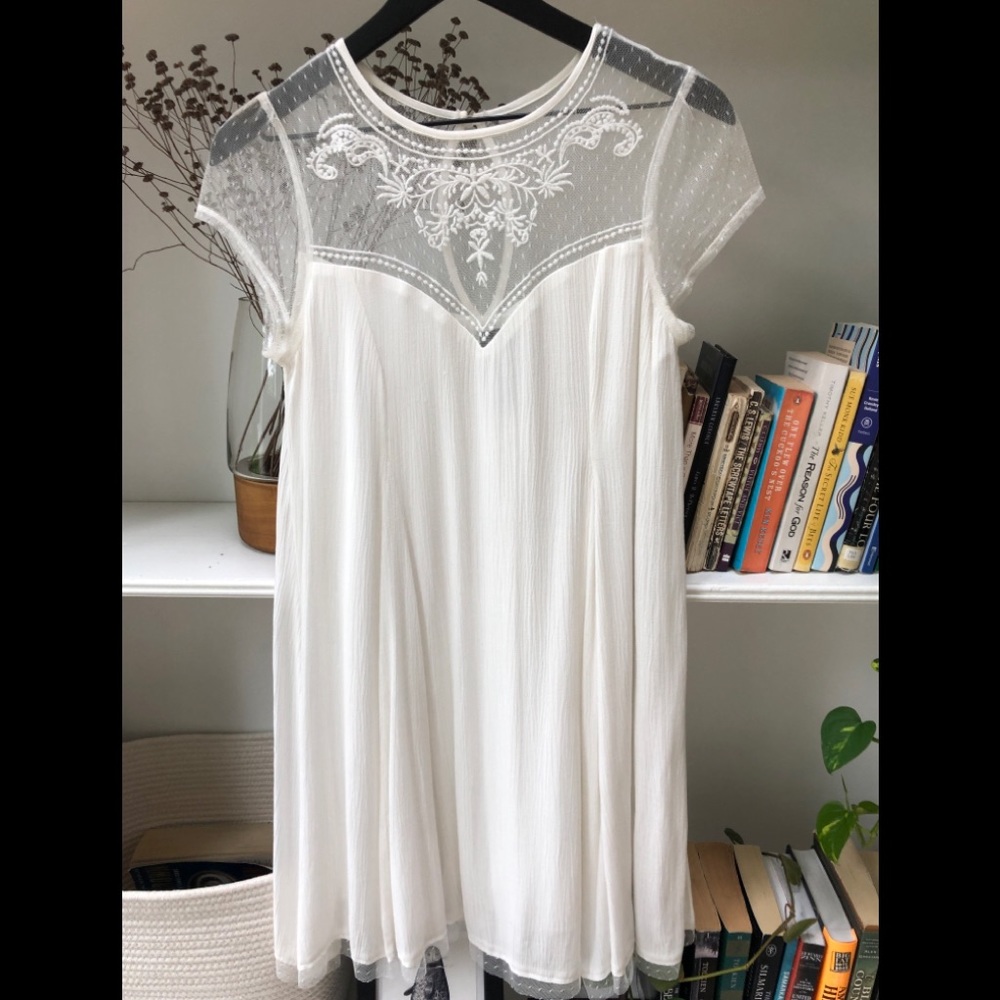 Flowy white dress
